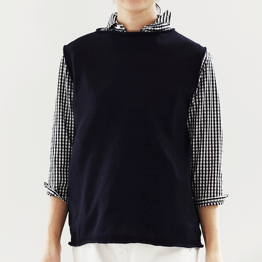 OTA KNIT コットンカシミア ベスト